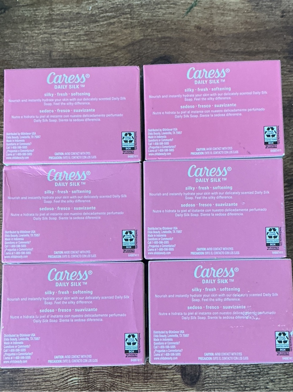 Caress Daily Silk Soap Bar - White Peach & Orange Blossom - Peach/Pink - Picture 6 of 8